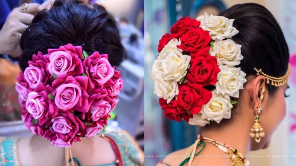 Top Bridal Hair Buns with Flowers and Accessories - Blog